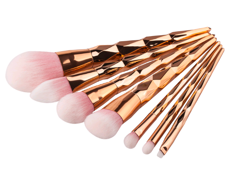 7 makeup brushes, makeup tools, diamond makeup brush foundation brush 7 makeup brushes, makeup tools, diamond makeup brush foundation brush